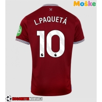 Moške Nogometnih dresov West Ham United Lucas Paqueta #10 Domači 2025-26 Kratki rokavi